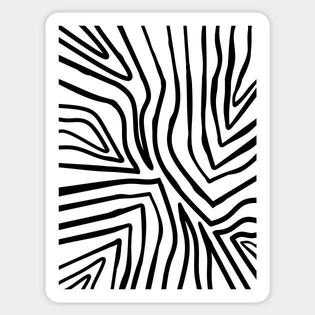 ZEBRA Stripes Sticker by SartorisArt1